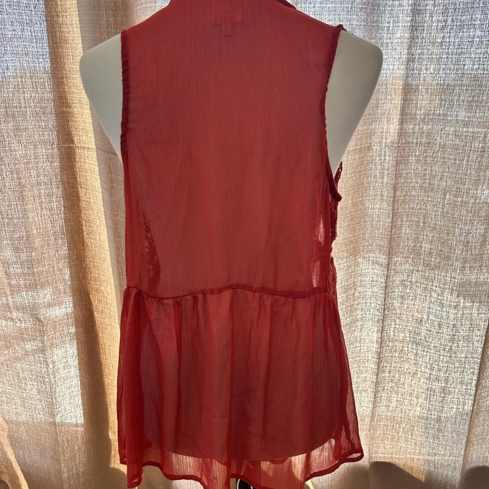 K68. Self Esteem Rust Lace Women Kimono
Size L - Picture 3 of 5